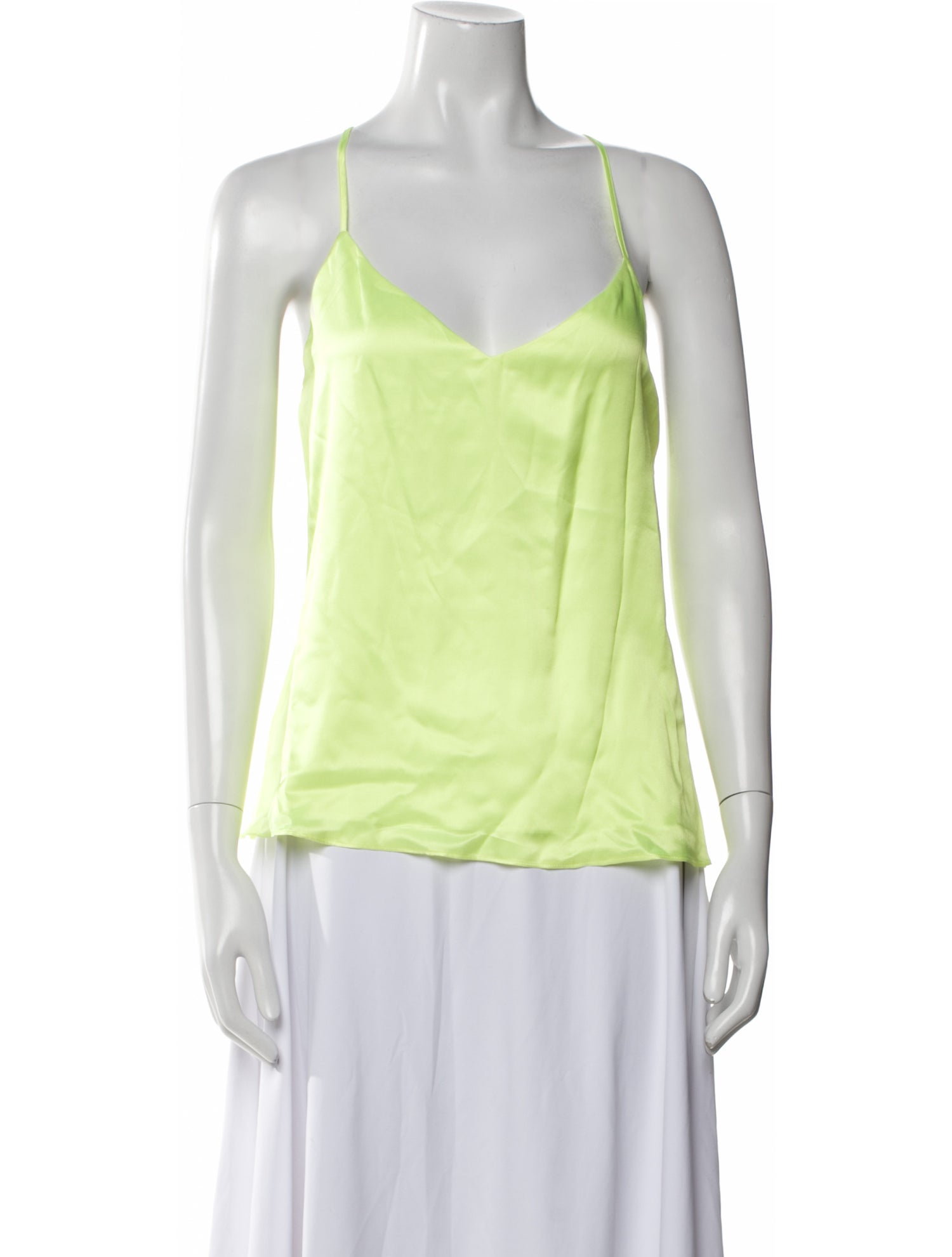 L'Agence Silk V-Neck Top