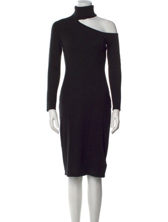 L'Agence Turtleneck Knee-Length Dress