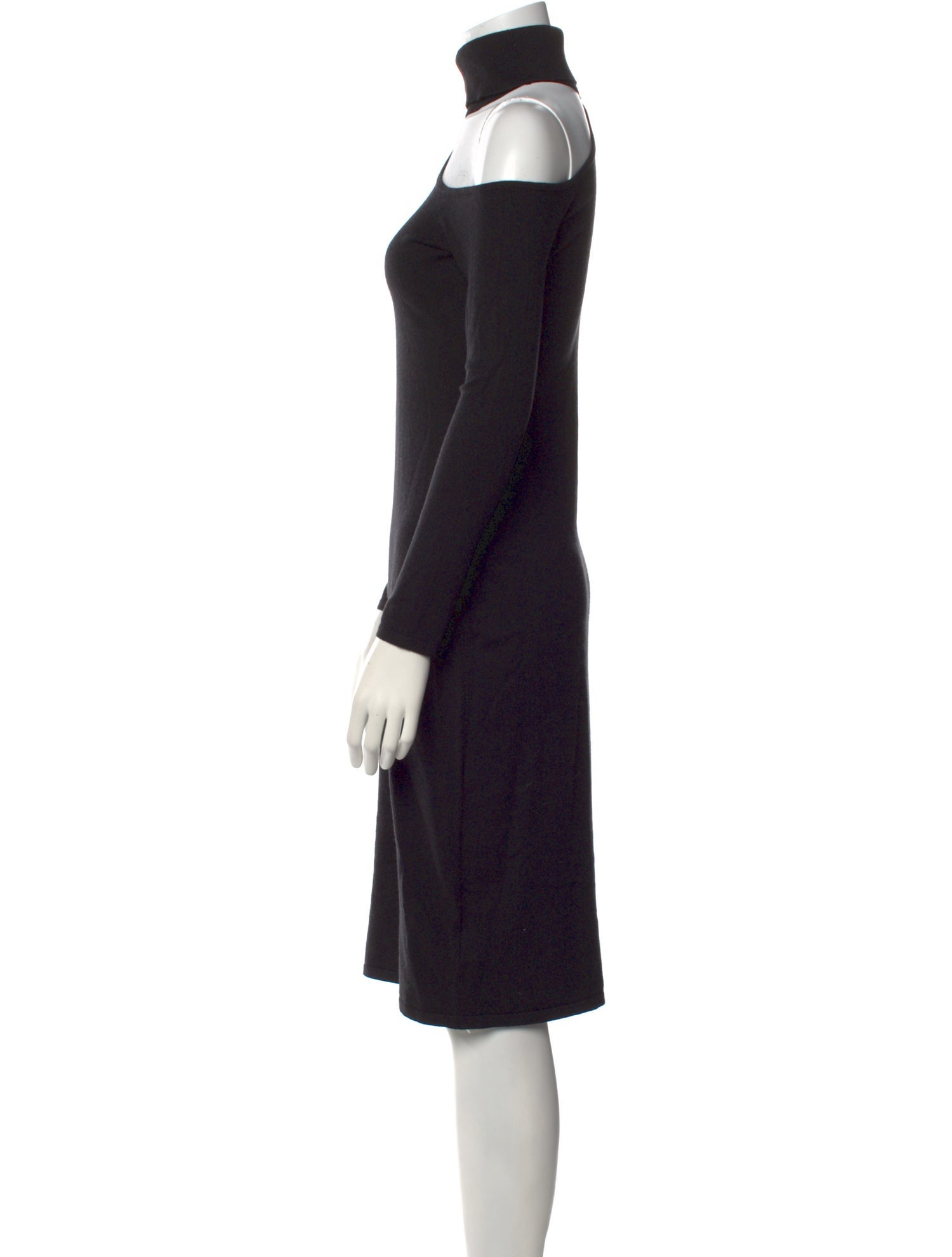 L'Agence Turtleneck Knee-Length Dress