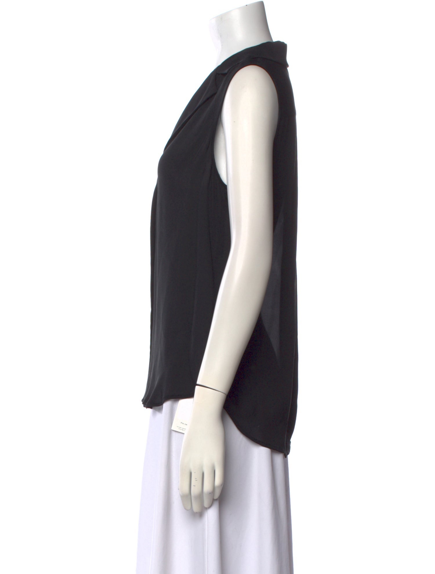 L'Agence Silk V-Neck Blouse