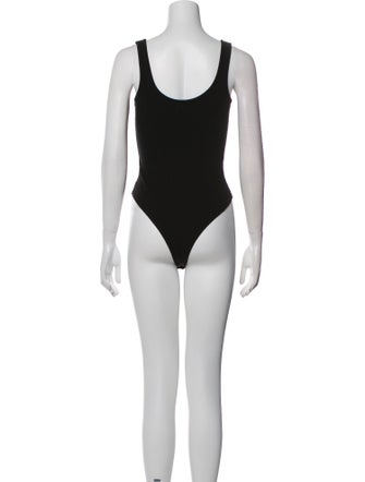 L'Agence Scoop Neck Sleeveless Bodysuit