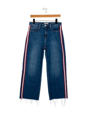 L'Agence Mid-Rise Wide Leg Jeans