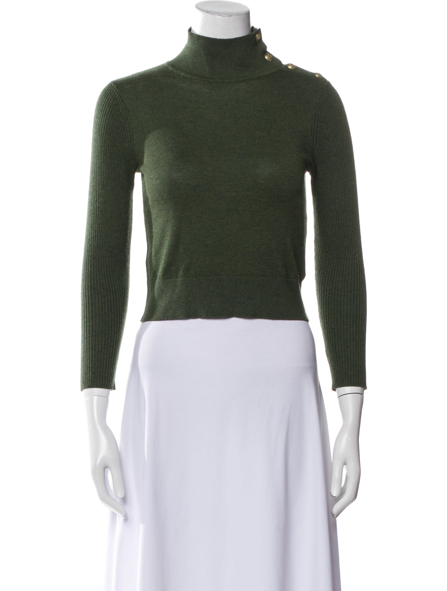 L'Agence Nylon Turtleneck Sweater