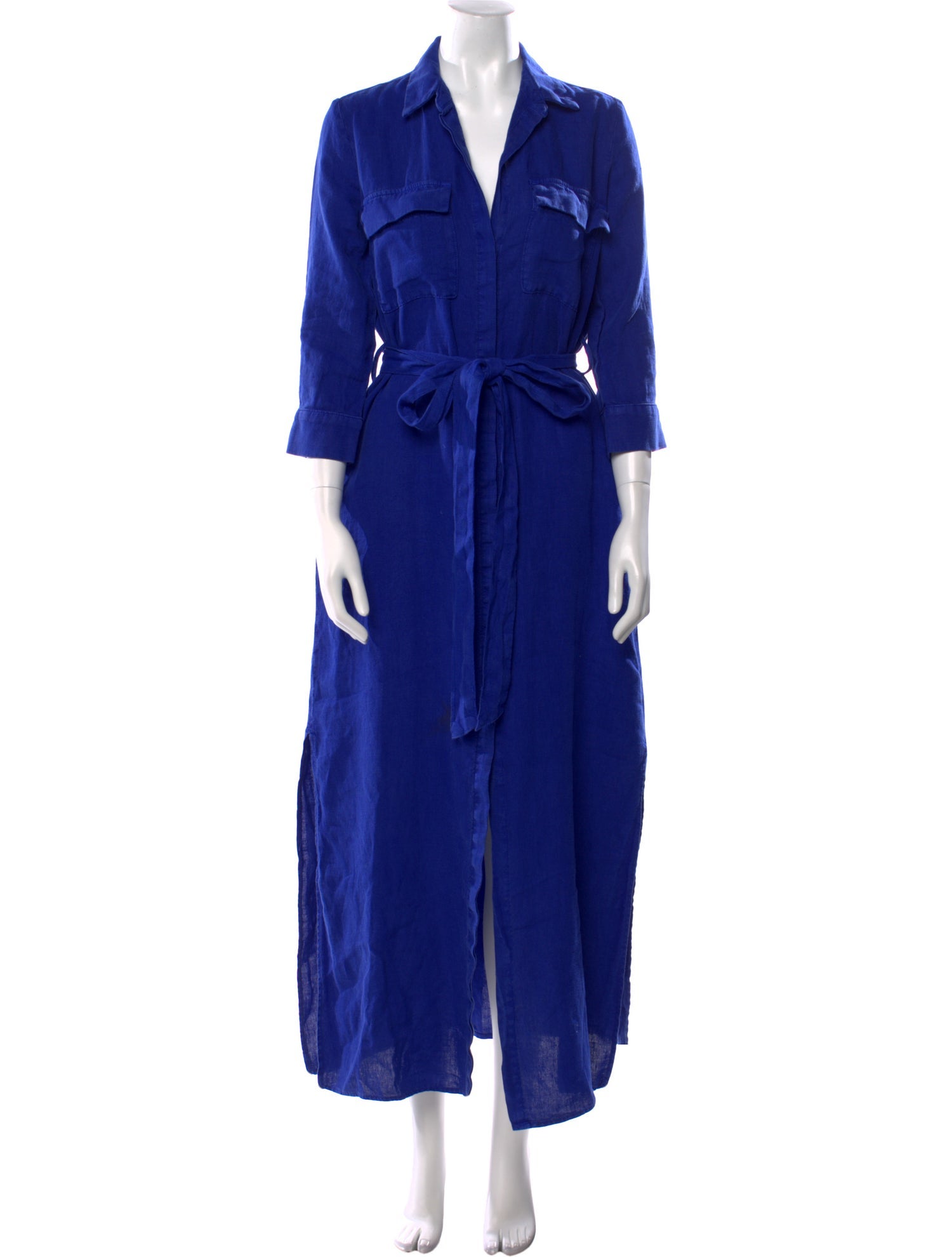 L'Agence Linen Long Dress