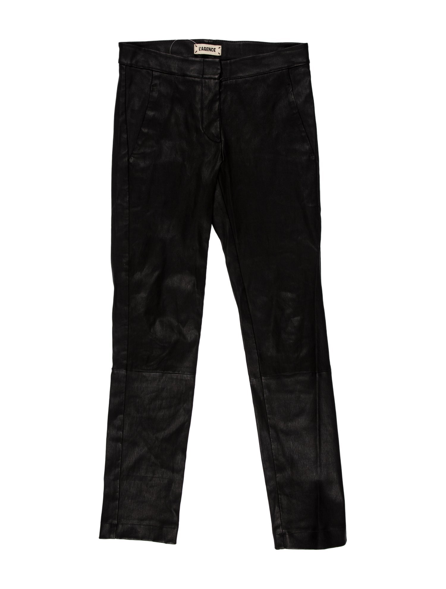 L'Agence Leather Skinny Leg Pants