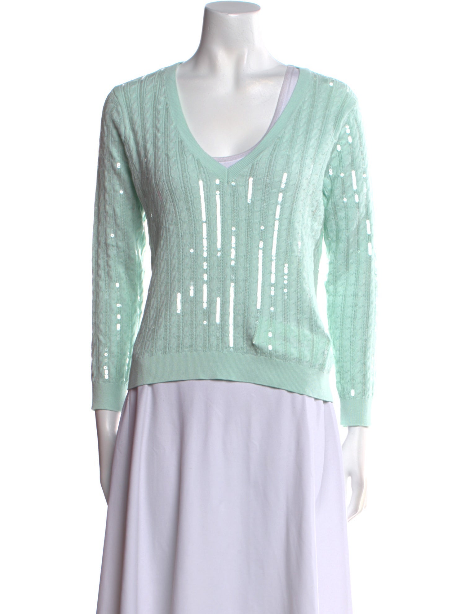 L'Agence V-Neck Sweater