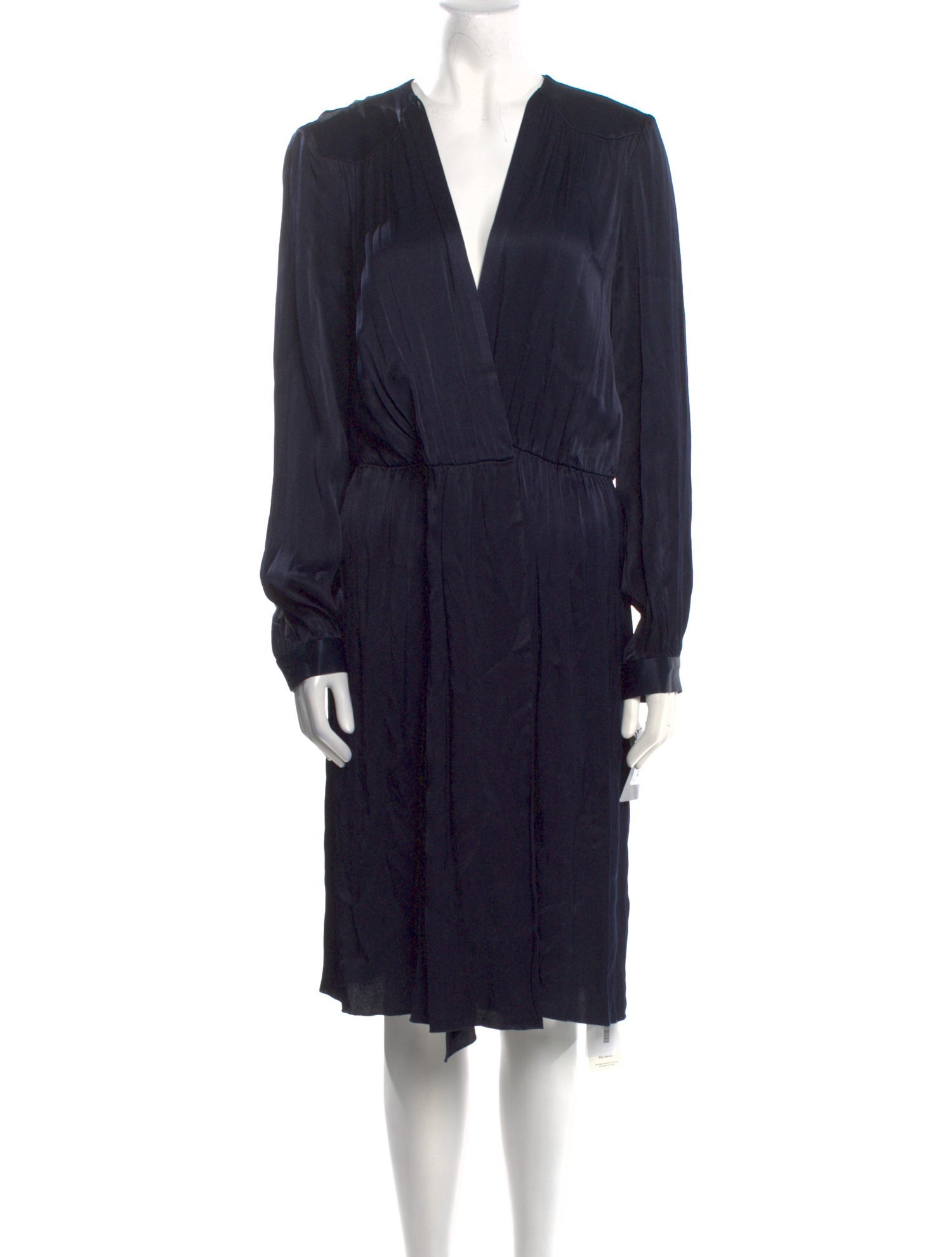 L'Agence Silk Midi Length Dress