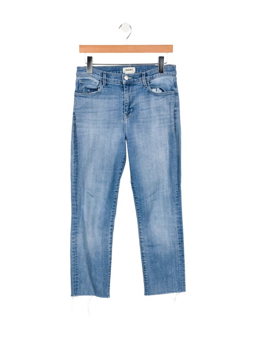L'Agence Mid-Rise Straight Leg Jeans