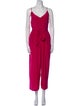 L'Agence Silk V-Neck Jumpsuit