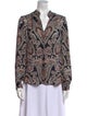 L'Agence Silk Paisley Print Blouse