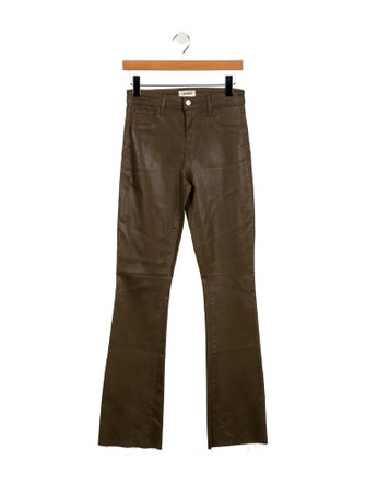 L'Agence Mid-Rise Straight Leg Jeans