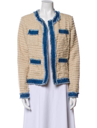 L'Agence Tweed Tweed Pattern Evening Jacket