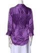 L'Agence Silk V-Neck Blouse