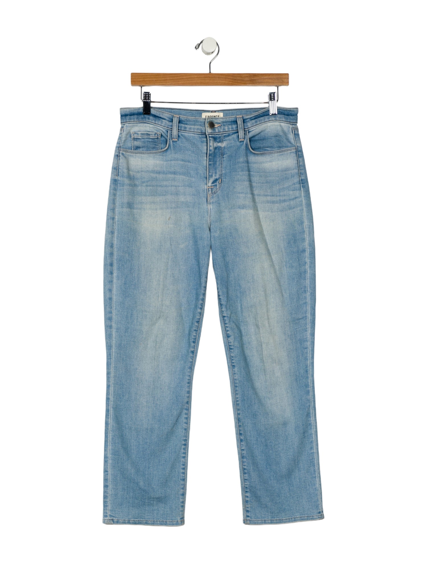 L'Agence Mid-Rise Straight Leg Jeans
