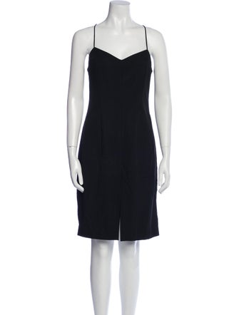 L'Agence V-Neck Mini Dress