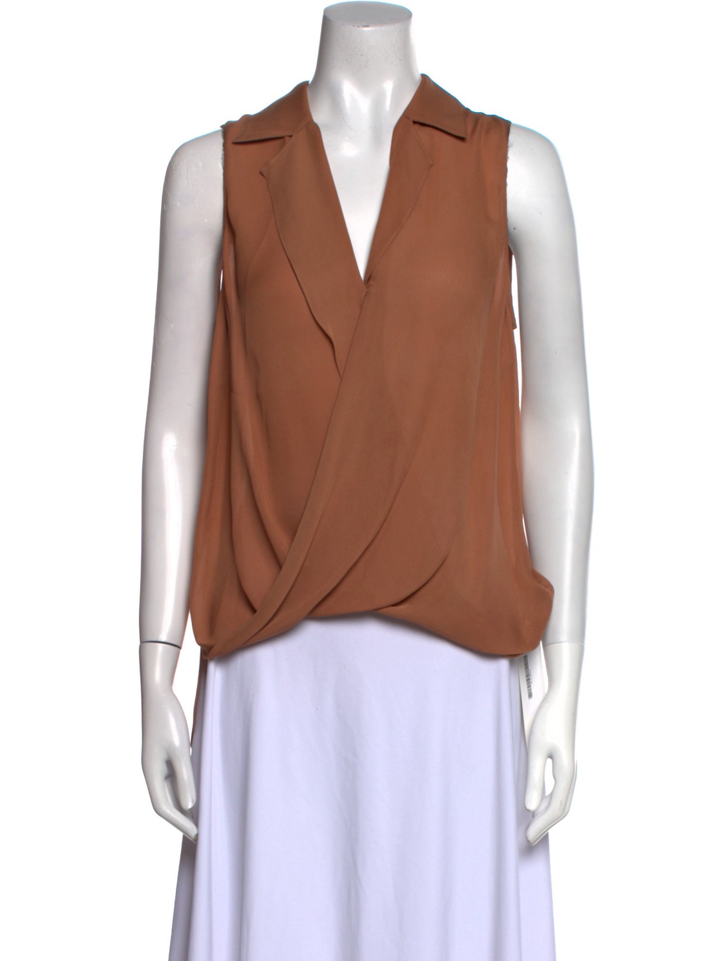 L'Agence Silk Sleeveless Blouse