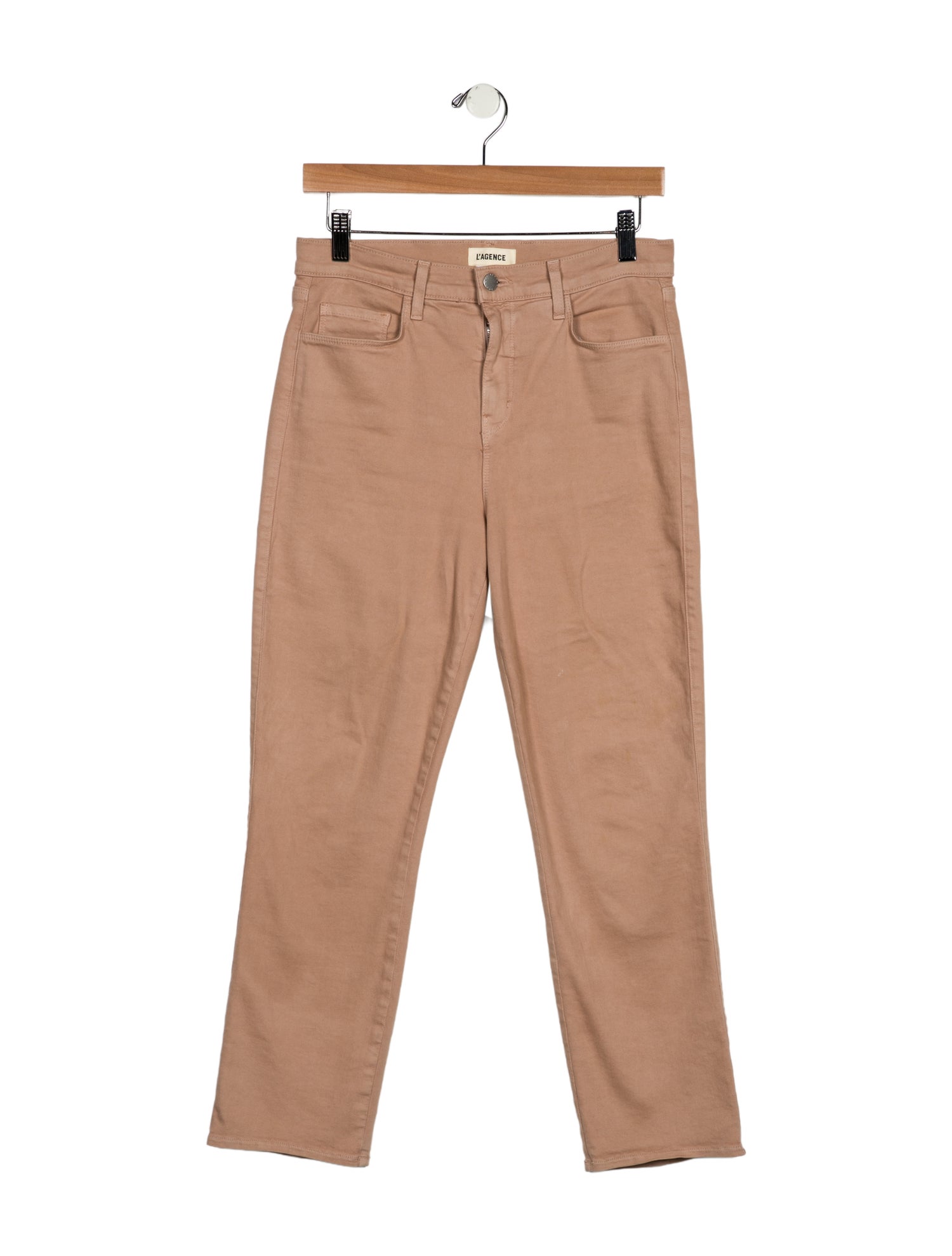 L'Agence Mid-Rise Straight Leg Jeans