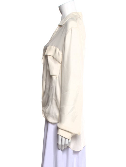 L'Agence Silk Long Sleeve Blouse