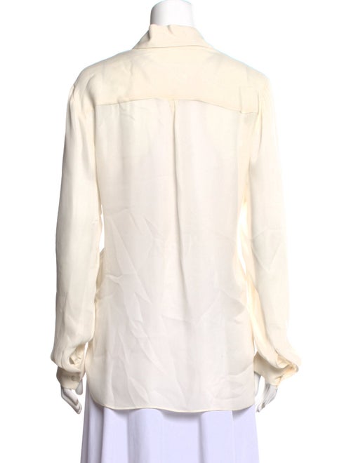 L'Agence Silk Long Sleeve Blouse
