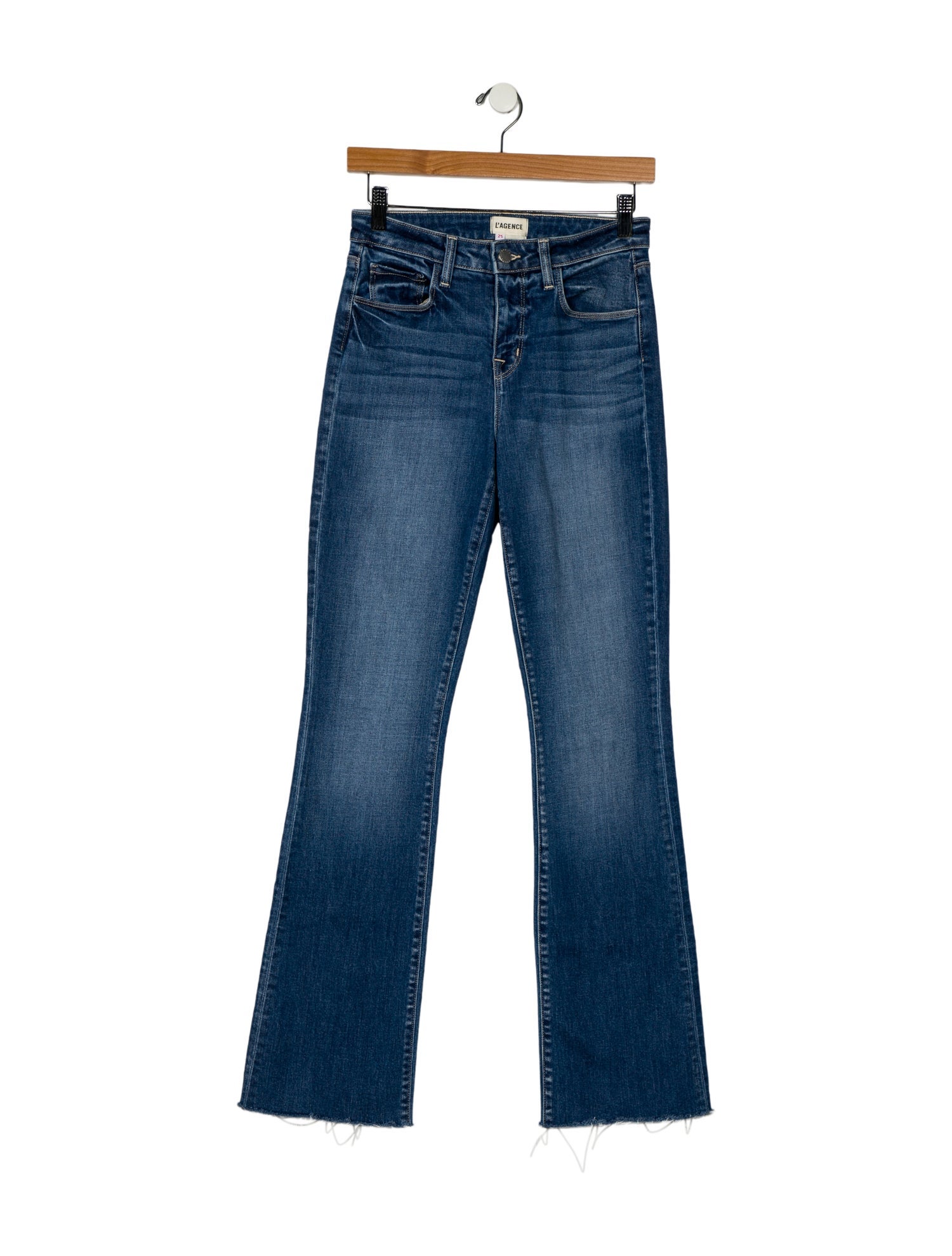L'Agence Mid-Rise Straight Leg Jeans