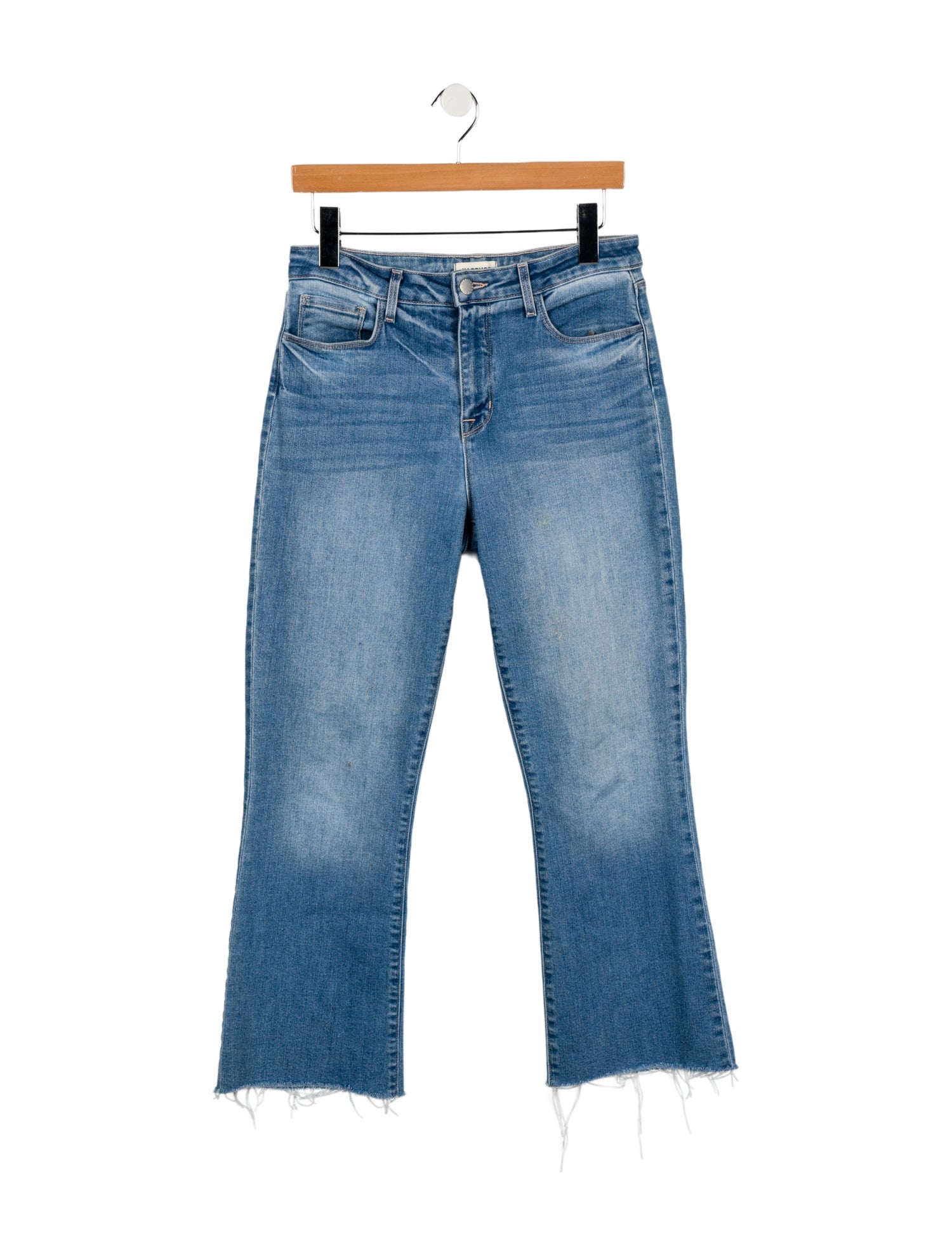 L'Agence Mid-Rise Wide Leg Jeans