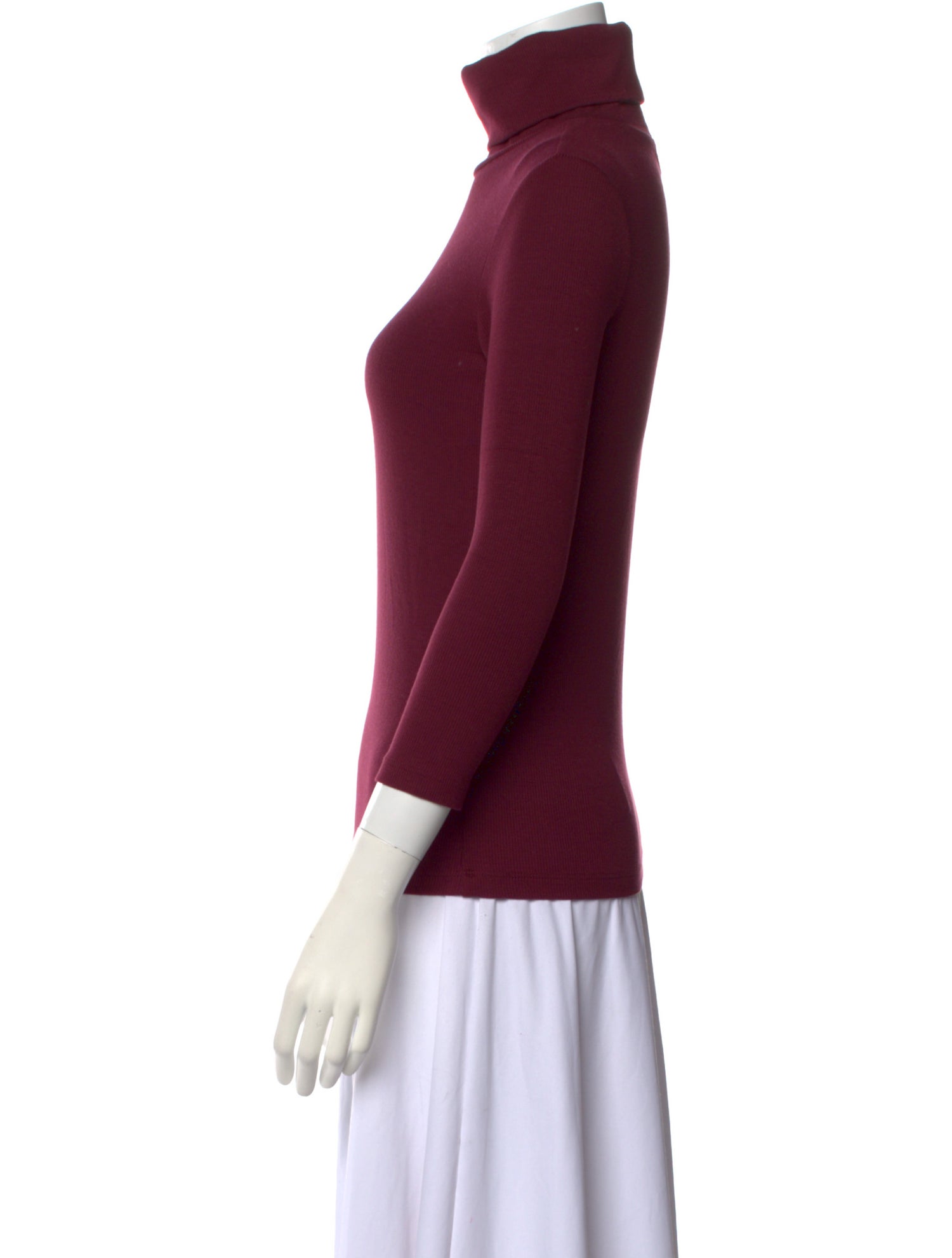 L'Agence Turtleneck Three-Quarter Sleeve Top