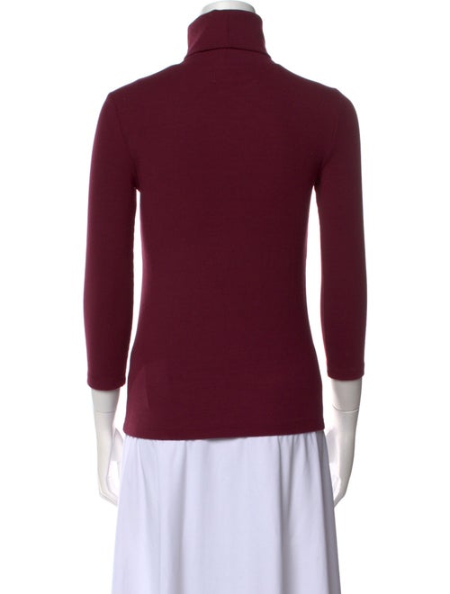 L'Agence Turtleneck Three-Quarter Sleeve Top