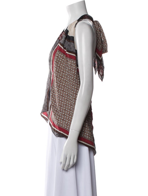 L'Agence Silk Printed Top
