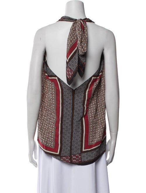 L'Agence Silk Printed Top