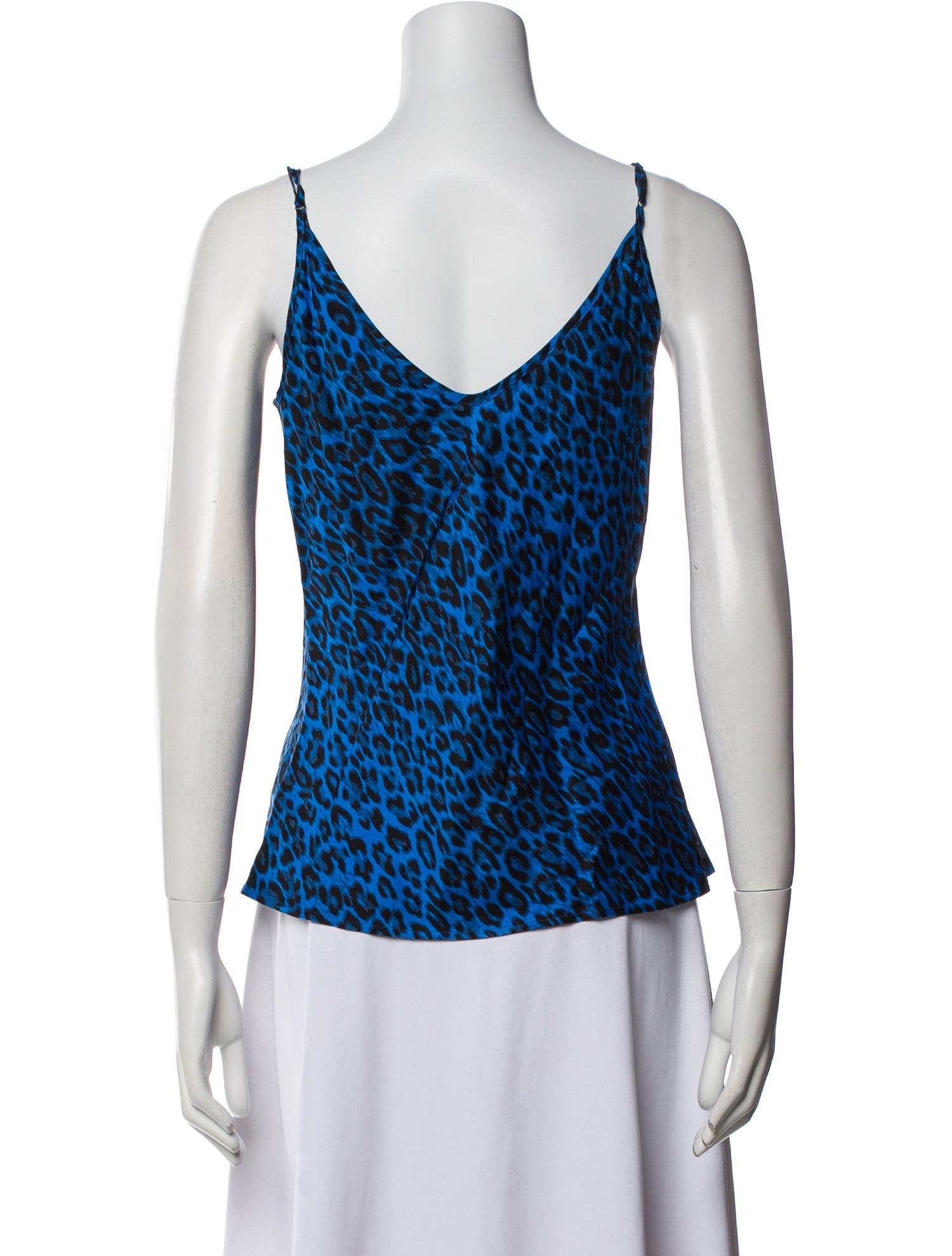 L'Agence Printed V-Neck Top