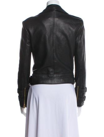 L'Agence Lamb Leather Biker Jacket