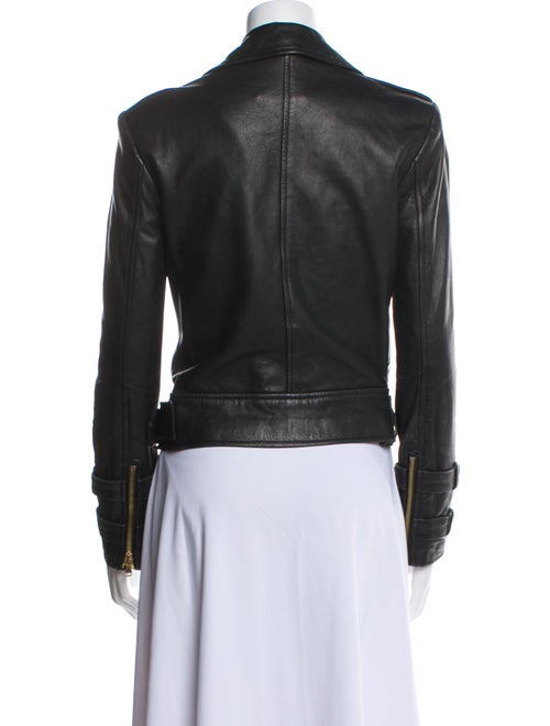 L'Agence Lamb Leather Biker Jacket