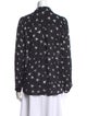 L'Agence Silk Printed Button-Up Top