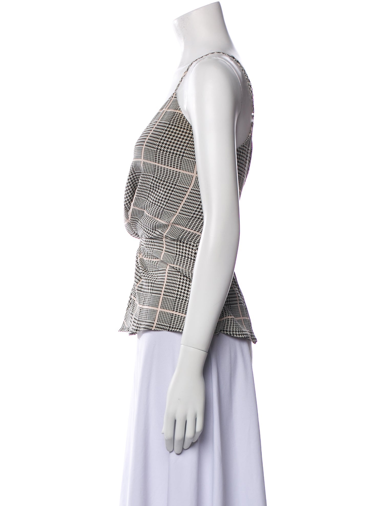 L'Agence Silk Printed Top