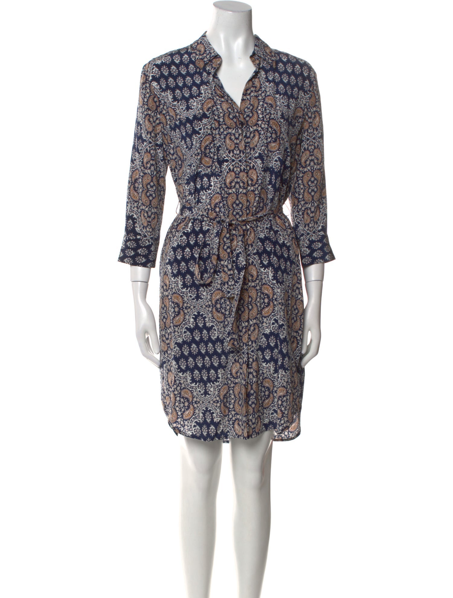 L'Agence Silk Knee-Length Dress