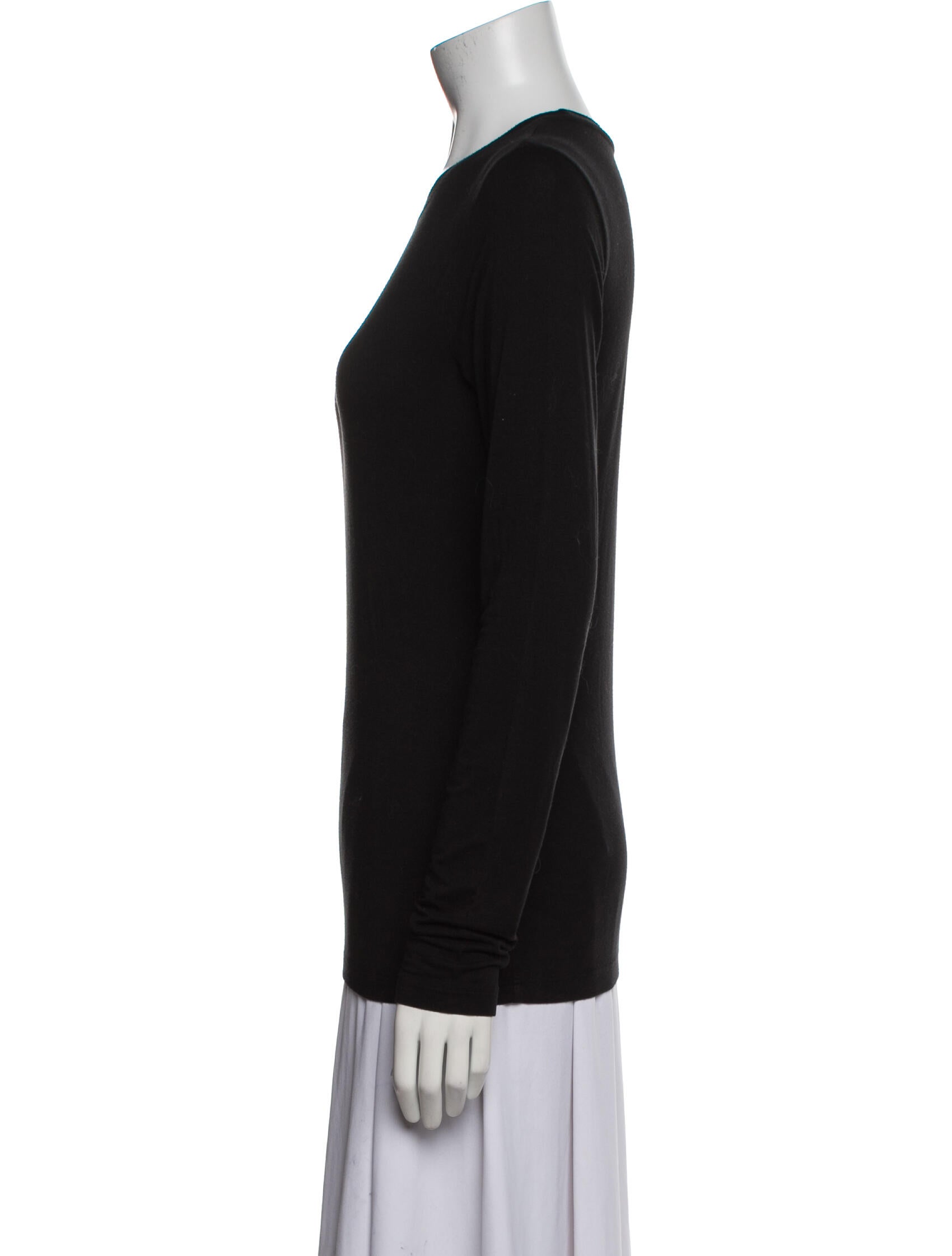 L'Agence Crew Neck Long Sleeve Top