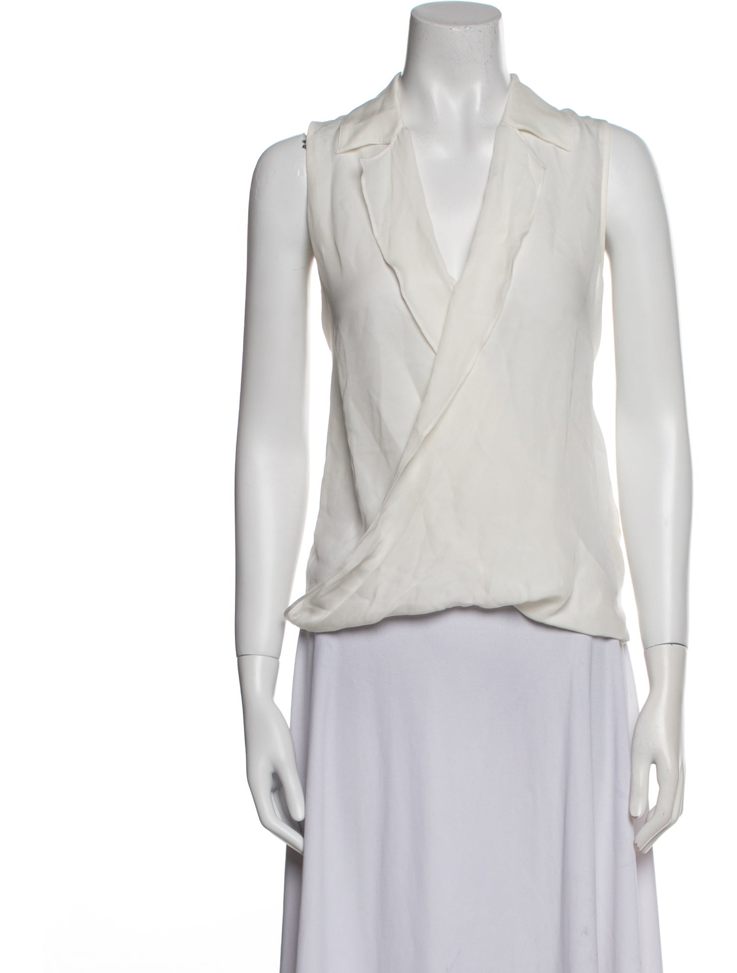 L'Agence Silk Sleeveless Blouse