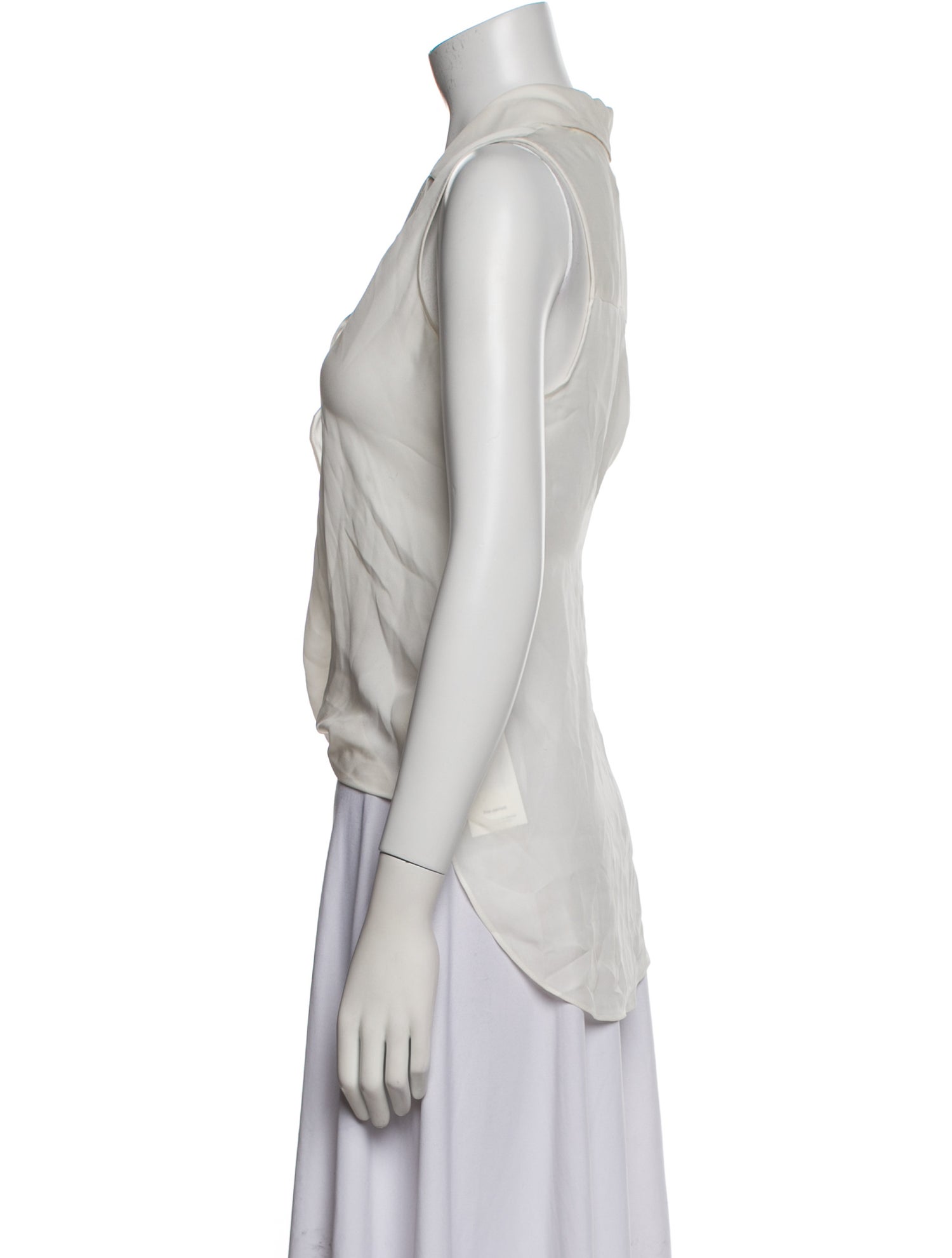L'Agence Silk Sleeveless Blouse