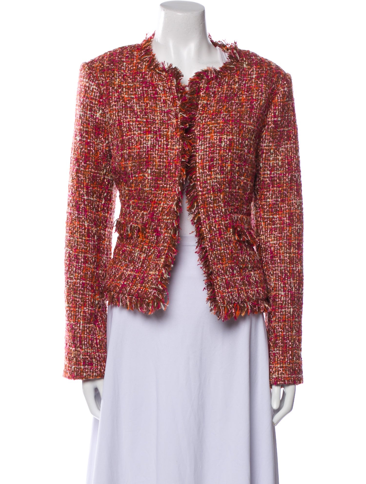 L'Agence Tweed Pattern Evening Jacket w/ Tags