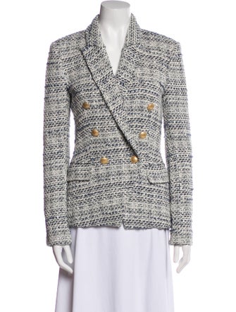 L'Agence Tweed Pattern Blazer
