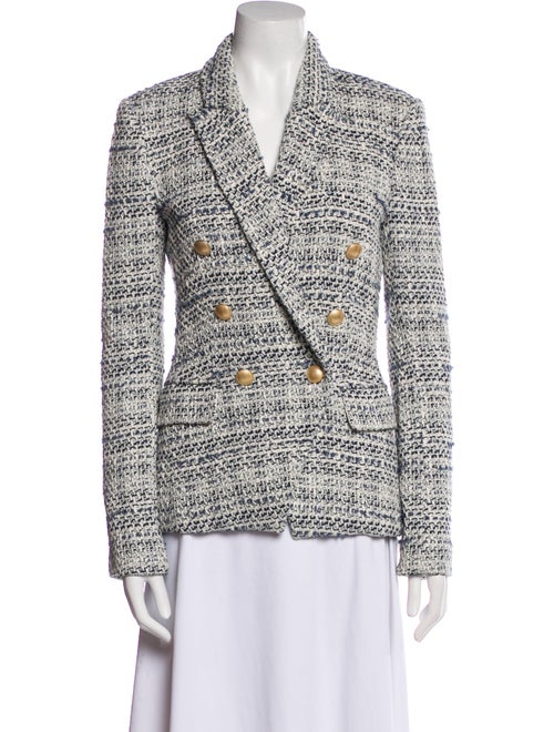 L'Agence Tweed Pattern Blazer