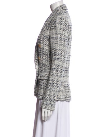 L'Agence Tweed Pattern Blazer