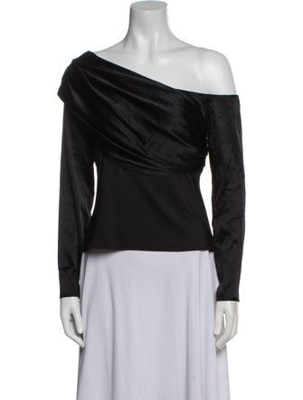 L'Agence Silk Asymmetrical Top