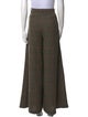 L'Agence Houndstooth Print Wide Leg Pants