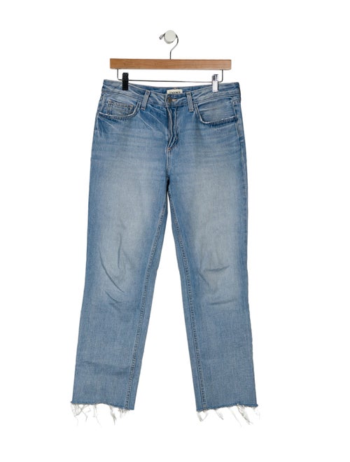 L'Agence Mid-Rise Straight Leg Jeans