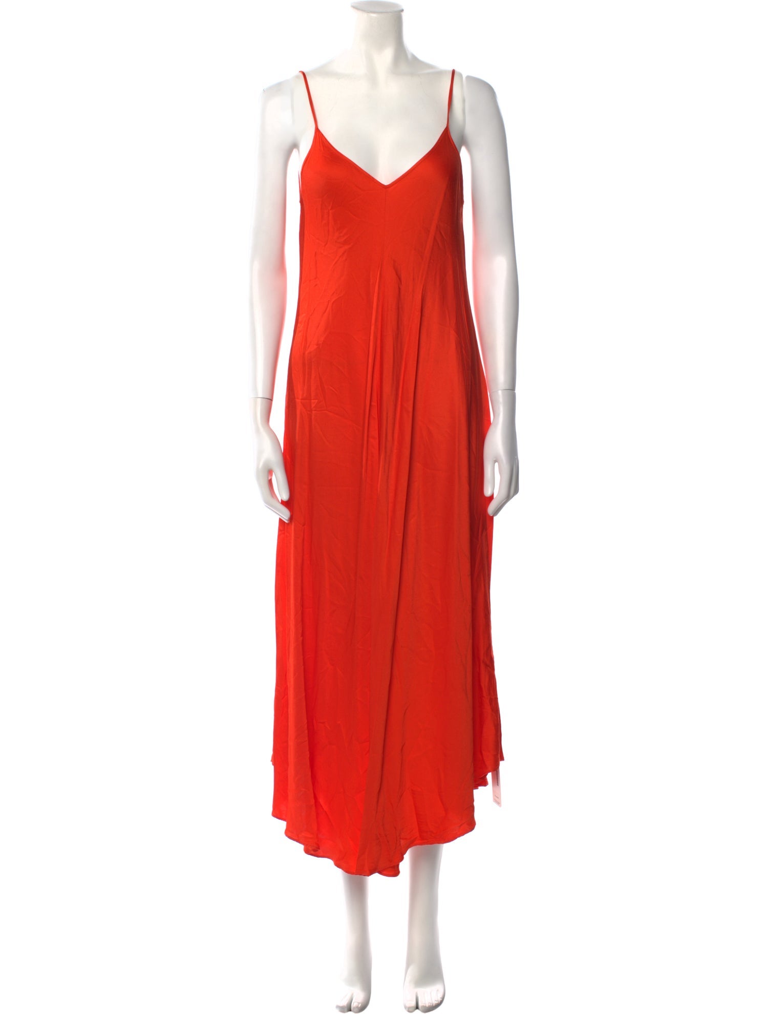 L'Agence V-Neck Long Dress