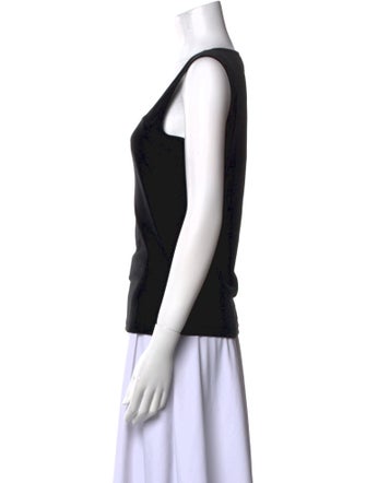 L'Agence Silk Square Neckline Top