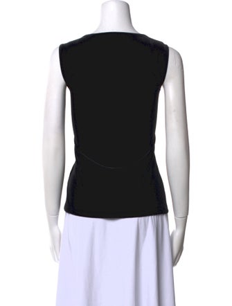 L'Agence Silk Square Neckline Top