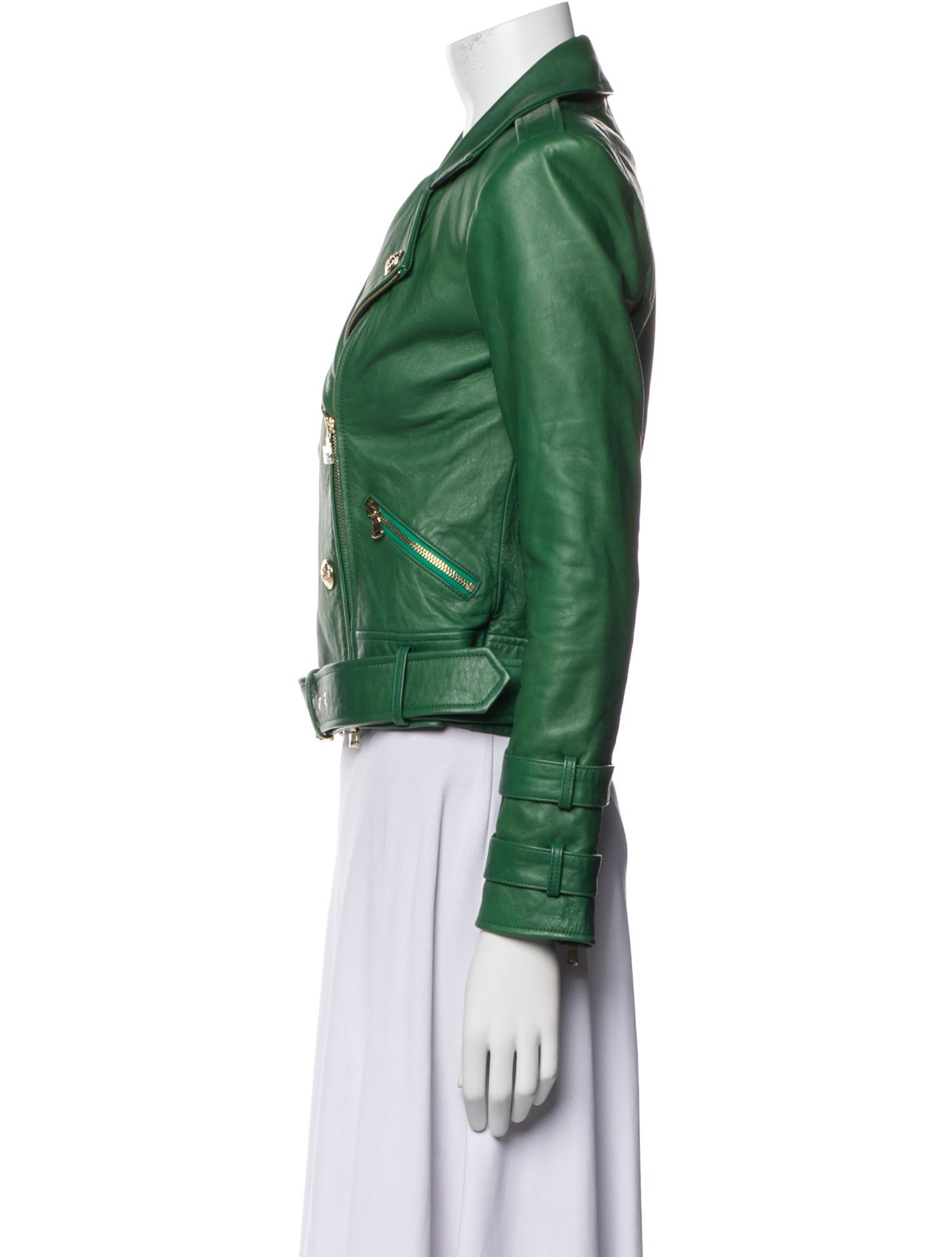 L'Agence Leather Biker Jacket