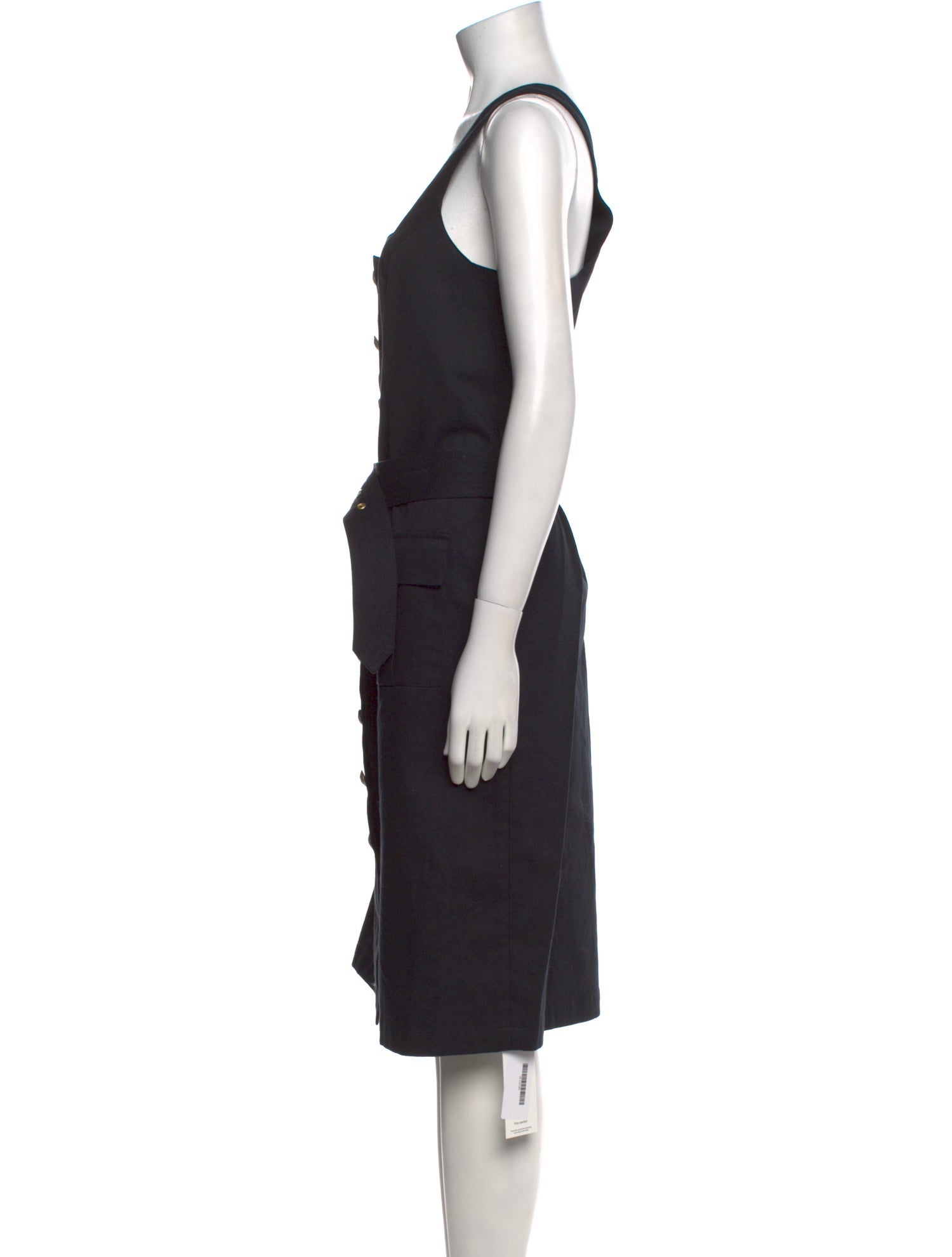 L'Agence Square Neckline Knee-Length Dress